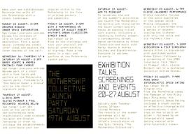 The Mothership Collective: leaflet, inside pages 5 and 6