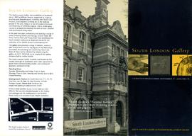Exhibition programme leaflet, September 1997 to January 1998, front