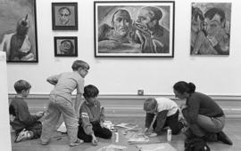 Southwark Open Exhibition (children&#039;s workshop), 1990, photo 25 (Phil Polglaze)