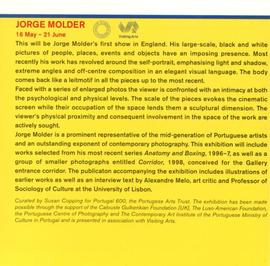 Exhibition programme leaflet, June to September 1998, inside left flap