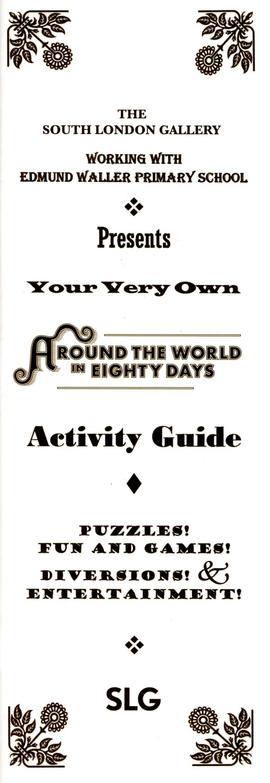 Around the World in Eighty Days: activity guide, front