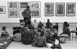 Crossing Black Waters, children&#039;s workshop, 1992, photo 7 (Phil Polglaze)