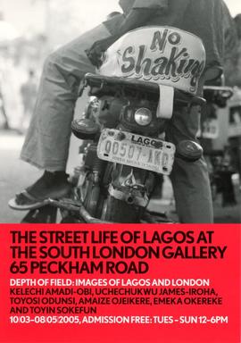 Depth of Field: Images of Lagos and London: flyer, front
