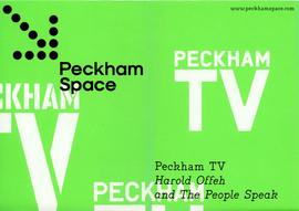 Peckham TV fold-out poster, top