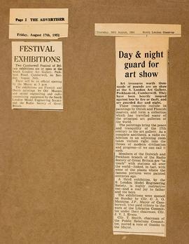 Press cuttings: Festival of Britain exhibitions