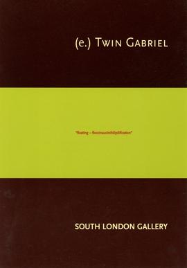 (e.)Twin Gabriel invitation to opening, front