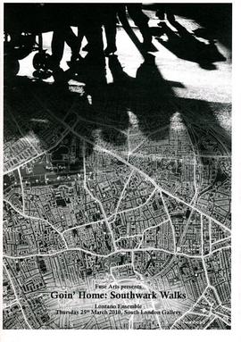 ‘Goin’ Home: Southwark Walks’ programme, front cover