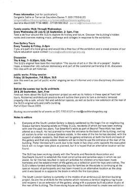 Beyond These Walls Press Release, page 2