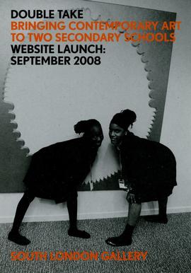 Double Take website launch flyer, front