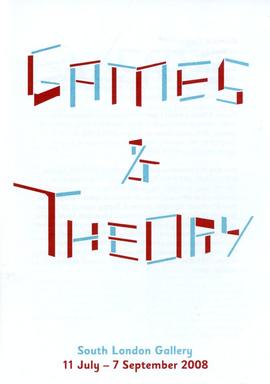 ‘Games &amp; Theory’ leaflet, front cover
