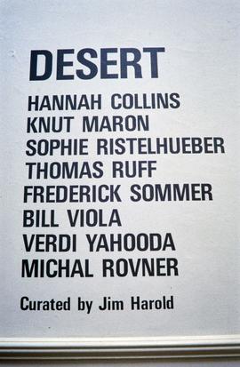 Exhibition: Desert, 1996, slide 1