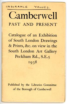 Camberwell Past and Present, 1938, front cover