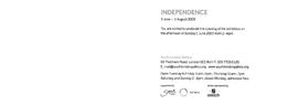 Independence: invitation