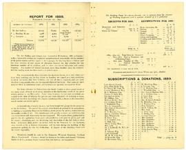 Annual report, 1889, pages 2 to 3