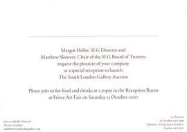 SLG Auction reception invitation