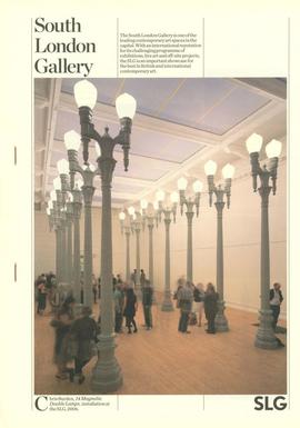 South London Gallery brochure, page 1