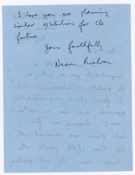 Letter from a member of the public about the Women &amp; Work exhibition, page 2