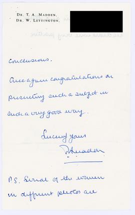 Letter from a member of the public about the Women &amp; Work exhibition, page 3