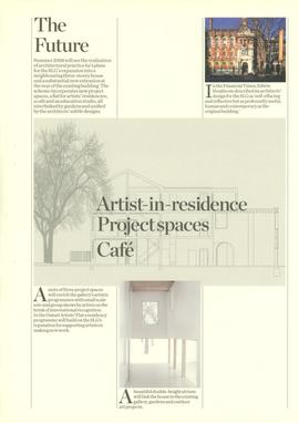 South London Gallery brochure, page 5