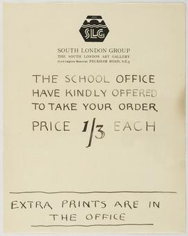South London Group: Prints Order