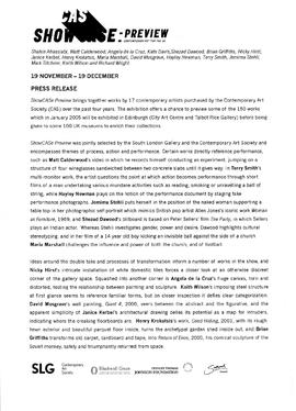 ShowCASe Preview Press Release, page 1